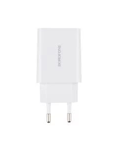 Зарядний пристрій Borofone BA21A QC 3.0 18W + кабель micro-USB Білий (White)