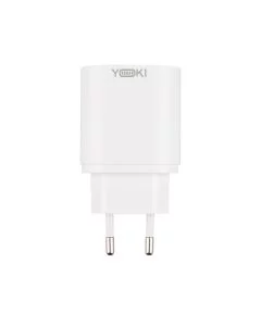 Зарядний пристрій Yoki Led Series YK-20PD+QC 20W (USB-C + USB) Білий (White)