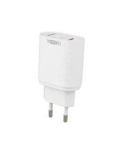 Зарядний пристрій Yoki Led Series YK-20PD+QC 20W (USB-C + USB) Білий (White)