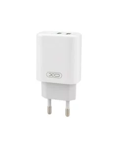 Зарядний пристрій XO L85C (2USB) 12W 2.4A + кабель Micro-USB Білий (White)