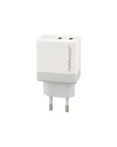 Зарядний пристрій Tornado TD-22 (2USB) 2.1A Білий (White)