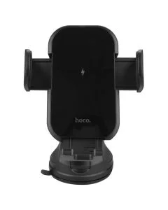 Автотримач Hoco HW5 15W з бездротовою зарядкою Чорний (Black)