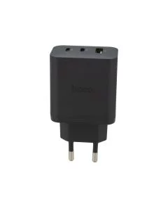 Зарядний пристрій Hoco N51 (1 USB + 2 USB-C) 65W Чорний (Black)
