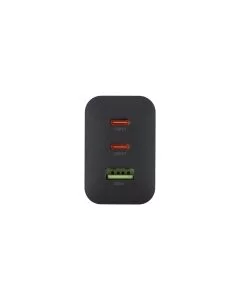 Зарядний пристрій Hoco N51 (1 USB + 2 USB-C) 65W Чорний (Black)