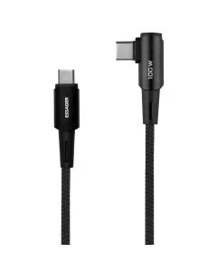 USB кабель Essager Sunset Bend Type Type-C to Type-C 100W 2м (EXCTT1-CGWTA01) Чорний (Black)