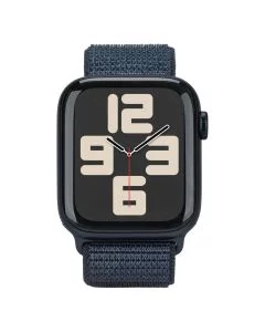 Смарт-годинник Apple Watch SE 2024 GPS 44mm Silver Aluminium Case with Sport Loop (MXEP3QH/A) Чорний (Ink)