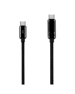USB кабель Yoki Display YK-DI88 Type C to Type C 100W 2м Чорний (Black)