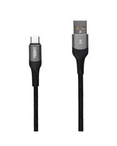 USB кабель Yoki Solid YK-SO15 Type C 3A 2м Чорний (Black)