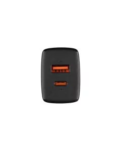 Baseus Compact Quick Charger 20W QCPD 1Type-C 1USB Чорний (Black)