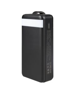 PowerBank 40000 mAh XO PR157 3USB+Type-C QC&PD3.0 22.5W Чорний (Black)