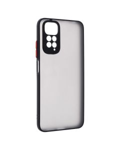 Чехол накладка для Xiaomi Redmi Note 11 Frame (Matte PCTPU) MakeFuture Черный (Black)