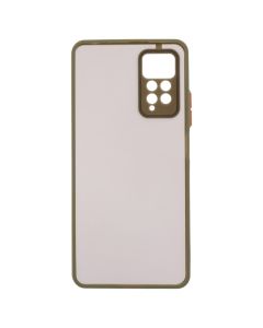 Чехол накладка для Xiaomi Redmi Note 11 Pro Frame (Матовый ПК) MakeFuture Зелёный (Green)