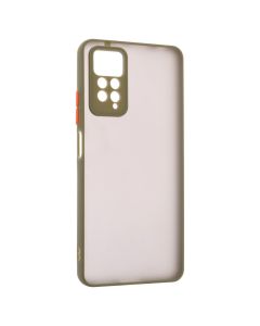 Чехол накладка для Xiaomi Redmi Note 11 Pro Frame (Матовый ПК) MakeFuture Зелёный (Green)