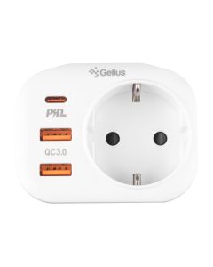 Зарядний пристрій Gelius Moxie GP-HC050 2USB (QC3.0) + Type-C (PD20W) Білий (White)