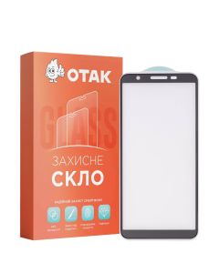 Захисне скло для Samsung A01 Core 3D Чорне (Black) KP