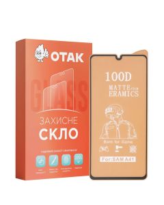 Захисне скло для Samsung A41 Ceramic Matte Чорне (Black) Тех  KP