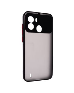 Чохол накладка для TECNO POP 6 2022 Avenger Matte Чорна (Black)