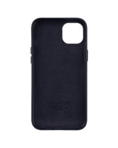 Чохол накладка для iPhone 14 Plus WAVE Premium Leather with MagSafe Чорна (Midnight)