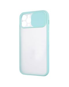 Чохол накладка для  iPhone 12 Pro Protect Camera Бірюзова (Turquoise)