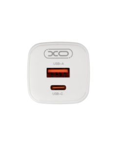 Зарядний пристрій XO L96 30W/1USB 1Type-C + кабель Type-C to Type-C Білий (White)