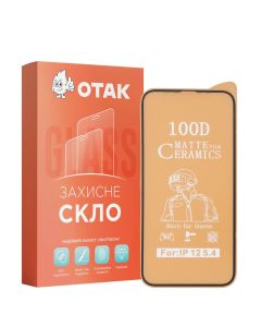 Захисне скло для iPhone 12 Mini DM 9D Ceramics Matte Чорне (Black) (тех.пак)