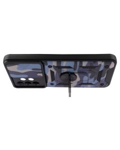 Чехол накладка для Samsung A23 Camshield Serge Ring Синий (Камуфляжный Синий)