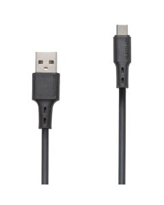 USB кабель Glasscove Flex 3A Micro-USB 1м Чорний (Black)