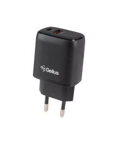 Зарядний пристрій Gelius Pro X-Duo GP-HC014 QC3.0/PD20W Type-C+USB Чорний (Black)