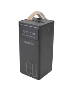 PowerBank 60000 mAh Tehno Bit TB-701-60 2.4A 2USB LED Чорний (Black)