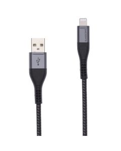 USB-кабель Glasscove SOLID MFI 2.4A Lightning 1м Черный (Black)