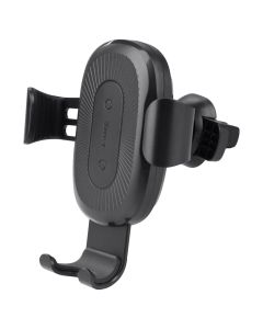 Автотримач з бездротовою зарядкою Baseus Gravity Car Mount 1.7A 10W Чорний (Black)