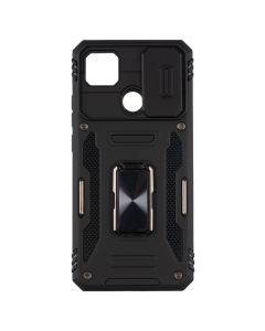 Чохол накладка для Xiaomi Redmi 9C/10A Camshield Army Ring Чорна (Black)