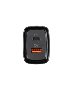 Зарядний пристрій Senteo Z-01 PD30W+QC3.0 + кабель Type-C to Type-C Чорний (Black)