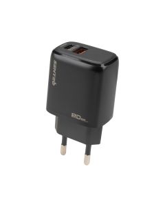 Зарядний пристрій Senteo Z-07 PD20W+QC3.0 Чорний (Black)