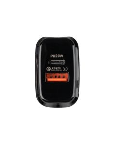 Зарядное устройство Veron VR-C12 1USB+Type-C PD 20W Черный