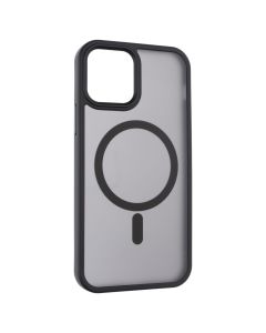 Чохол накладка для iPhone 12/12 Pro WAVE Matte Insane MagSafe Чорна (Black)