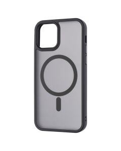 Чохол накладка для iPhone 12/12 Pro WAVE Matte Insane MagSafe Чорна (Black)