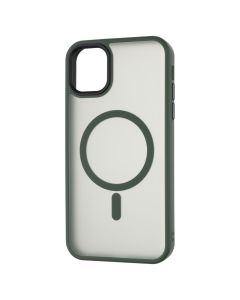 Чехол накладка для iPhone 11 WAVE Matte Insane MagSafe Зелёный (Green)