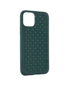 Чехол накладка для iPhone 11 Pro Weaving 3D Зелёный (Green)