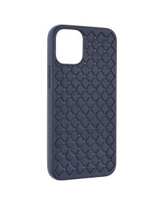 Чохол накладка для iPhone 12 Mini Weaving 3D Синя (Blue)