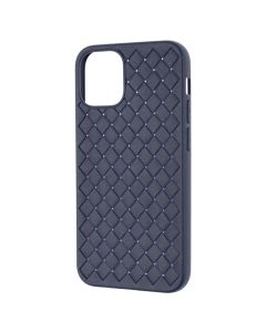 Чохол накладка для iPhone 12 Mini Weaving 3D Синя (Blue)