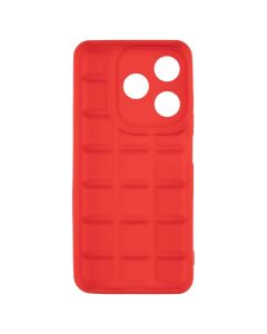Чехол-накладка для TECNO Spark 10/10C Quadrate Case Красный (Red)