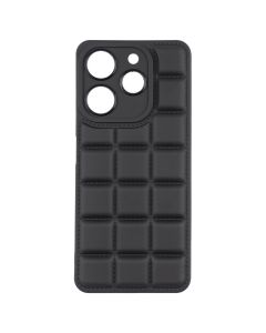 Чохол накладка для TECNO Spark 10 Pro Quadrate Case Чорна (Black)