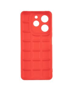 Чохол накладка для TECNO Spark 10 Pro Quadrate Case Червона (Red)
