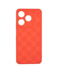 Чехол накладка для TECNO Spark 10/10C Chess Case Красный (Red)