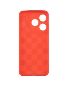 Чехол накладка для TECNO Spark 10/10C Chess Case Красный (Red)