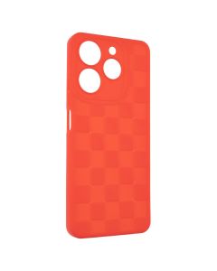 Чохол накладка для TECNO Spark 10 Pro Chess Case Червона (Red)