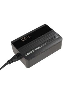 Зарядний пристрій LDNIO A4808Q 65W LED 2USB 2Type-C Чорний (Black)