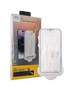 Захисне скло для iPhone 12/12 Pro DM Dust-Free 3D Чорне (Black)