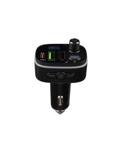 Fm-модулятор Hoco E62 Fast PD20W+QC3.0 Bluetooth Чорний (Black)